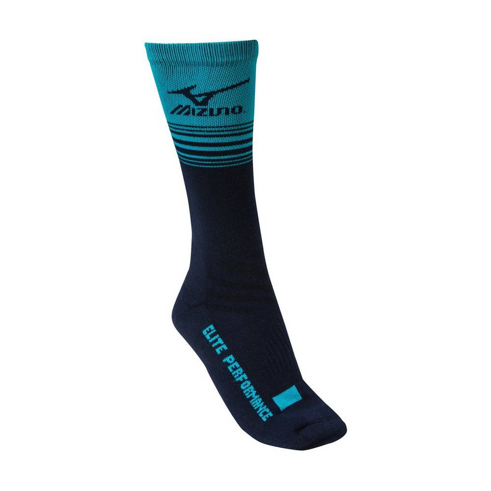 Panske Ponožky Mizuno Retro Crew Námornícka Modrá/Modre Vypredaj PNDT54920